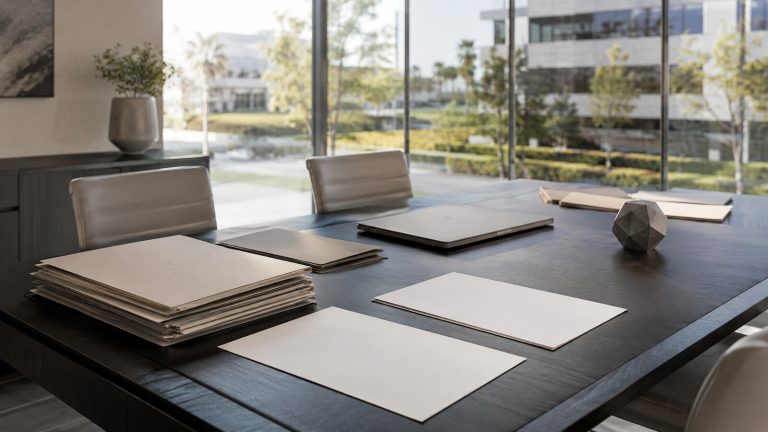 Organized company records in a professional office for an EB-1C eligibility review